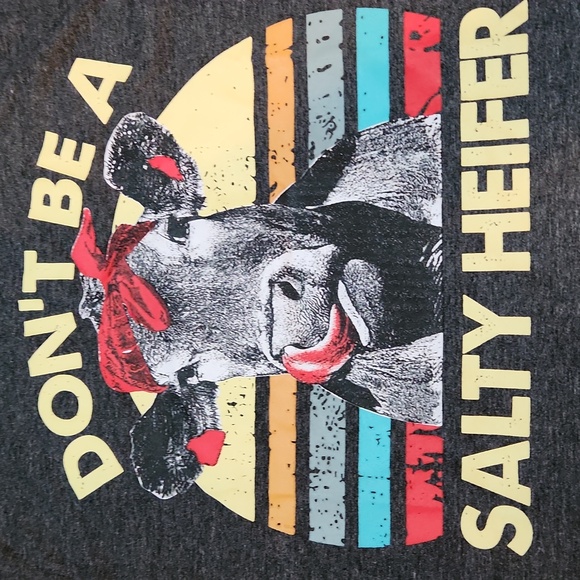 Tank Top Womans Size XL Salty Cow - Picture 2 of 4